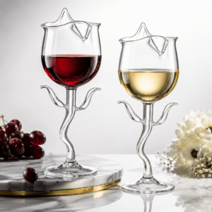 Rose Wine Glass