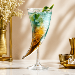 Horn Glass with Stem