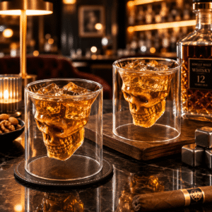 Skull Whiskey Glass