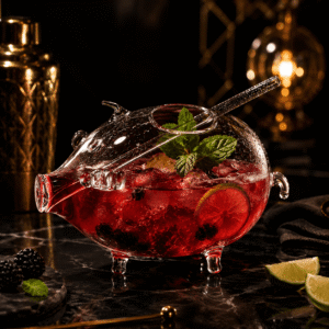 Pig Cocktail Glass
