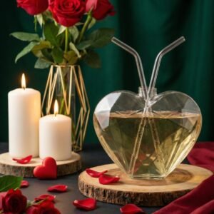 Heart Shape Glass 2 Pcs